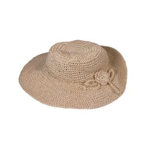 Straw Hat For Women's One Size Regular Straw Floppy Sun Vacation Beach Wide Brim